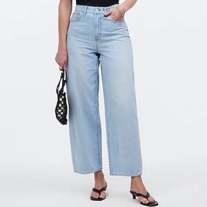 Madewell The Curvy Perfect Vintage Wide-Leg Crop Jean Womens Size 24 Petite